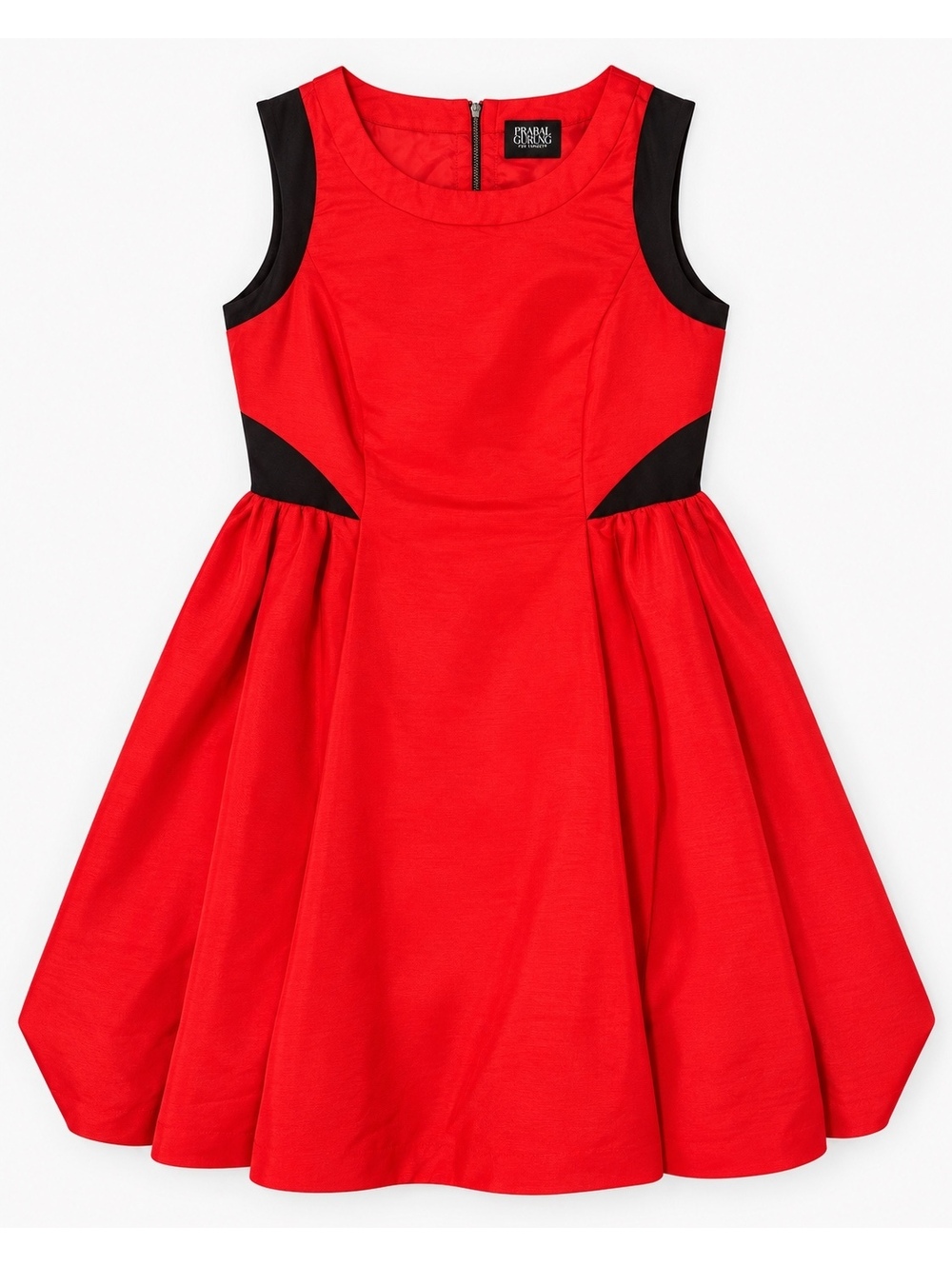 Prabal Gurung for Target Red and Black Fit & Flare Dress Size 12